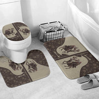 Western Yoke Bathroom Set Skeleton Cowboy Santa On A Reindeer - Wonder Print Shop