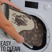 Western Yoke Bathroom Set Skeleton Cowboy Santa On A Reindeer - Wonder Print Shop