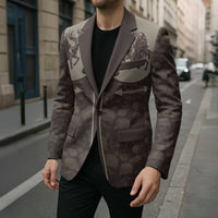 Western Yoke Blazer Skeleton Cowboy Santa On A Reindeer - Wonder Print Shop