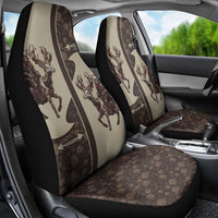 Western Yoke Car Seat Cover Skeleton Cowboy Santa On A Reindeer - Wonder Print Shop