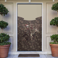 Western Yoke Door Cover Skeleton Cowboy Santa On A Reindeer - Wonder Print Shop