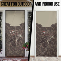 Western Yoke Door Cover Skeleton Cowboy Santa On A Reindeer - Wonder Print Shop