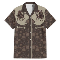 Western Yoke Family Matching Mermaid Dress and Hawaiian Shirt Skeleton Cowboy Santa On A Reindeer - Wonder Print Shop