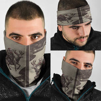 Western Yoke Neck Gaiter Skeleton Cowboy Santa On A Reindeer - Wonder Print Shop