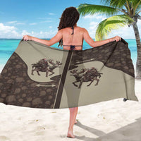 Western Yoke Sarong Skeleton Cowboy Santa On A Reindeer - Wonder Print Shop