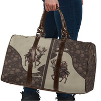 Western Yoke Travel Bag Skeleton Cowboy Santa On A Reindeer - Wonder Print Shop