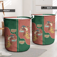 Western Yoke Laundry Basket Befana Merry Christmas Retro Style - Wonder Print Shop