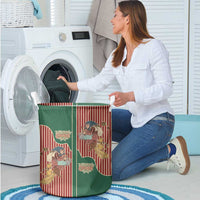 Western Yoke Laundry Basket Befana Merry Christmas Retro Style - Wonder Print Shop