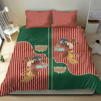 Western Yoke Bedding Set Befana Merry Christmas Retro Style - Wonder Print Shop