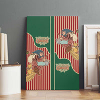 Western Yoke Canvas Wall Art Befana Merry Christmas Retro Style - Wonder Print Shop