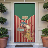 Western Yoke Door Cover Befana Merry Christmas Retro Style - Wonder Print Shop