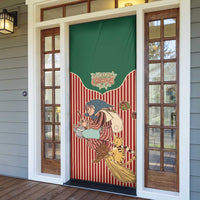 Western Yoke Door Cover Befana Merry Christmas Retro Style - Wonder Print Shop