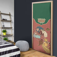 Western Yoke Door Cover Befana Merry Christmas Retro Style - Wonder Print Shop