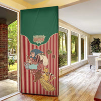 Western Yoke Door Cover Befana Merry Christmas Retro Style - Wonder Print Shop