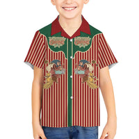Western Yoke Family Matching Long Sleeve Bodycon Dress and Hawaiian Shirt Befana Merry Christmas Retro Style - Wonder Print Shop