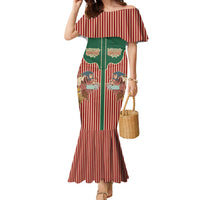 Western Yoke Family Matching Mermaid Dress and Hawaiian Shirt Befana Merry Christmas Retro Style - Wonder Print Shop