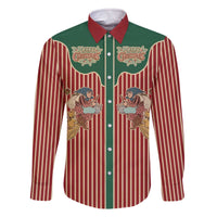 Western Yoke Family Matching Off The Shoulder Long Sleeve Dress and Hawaiian Shirt Befana Merry Christmas Retro Style - Wonder Print Shop