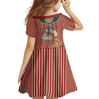 Western Yoke Family Matching Off Shoulder Short Dress and Hawaiian Shirt Befana Merry Christmas Retro Style - Wonder Print Shop