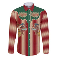 Western Yoke Family Matching Off Shoulder Short Dress and Hawaiian Shirt Befana Merry Christmas Retro Style - Wonder Print Shop