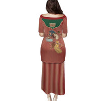 Western Yoke Family Matching Puletasi and Hawaiian Shirt Befana Merry Christmas Retro Style - Wonder Print Shop