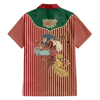 Western Yoke Family Matching Short Sleeve Bodycon Dress and Hawaiian Shirt Befana Merry Christmas Retro Style - Wonder Print Shop