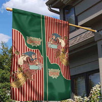 Western Yoke Garden Flag Befana Merry Christmas Retro Style - Wonder Print Shop
