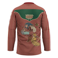 Western Yoke Hockey Jersey Befana Merry Christmas Retro Style - Wonder Print Shop