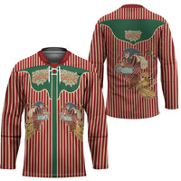 Western Yoke Hockey Jersey Befana Merry Christmas Retro Style - Wonder Print Shop