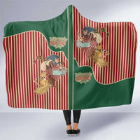 Western Yoke Hooded Blanket Befana Merry Christmas Retro Style - Wonder Print Shop