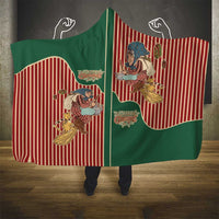 Western Yoke Hooded Blanket Befana Merry Christmas Retro Style - Wonder Print Shop