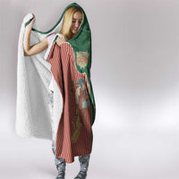 Western Yoke Hooded Blanket Befana Merry Christmas Retro Style - Wonder Print Shop