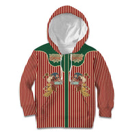 Western Yoke Kid Hoodie Befana Merry Christmas Retro Style - Wonder Print Shop