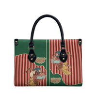 Western Yoke Leather Bag Befana Merry Christmas Retro Style - Wonder Print Shop