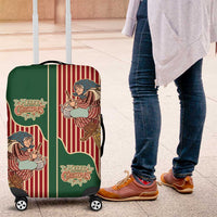 Western Yoke Luggage Cover Befana Merry Christmas Retro Style - Wonder Print Shop