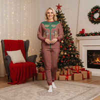 Western Yoke Christmas Pajama Set Befana Merry Christmas Retro Style - Wonder Print Shop