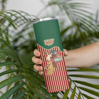 Western Yoke Skinny Tumbler Befana Merry Christmas Retro Style - Wonder Print Shop