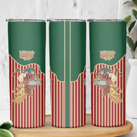 Western Yoke Skinny Tumbler Befana Merry Christmas Retro Style - Wonder Print Shop