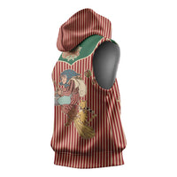 Western Yoke Sleeveless Hoodie Befana Merry Christmas Retro Style - Wonder Print Shop