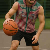 Western Yoke Sleeveless Hoodie Befana Merry Christmas Retro Style - Wonder Print Shop