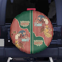 Western Yoke Spare Tire Cover Befana Merry Christmas Retro Style - Wonder Print Shop