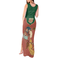 Western Yoke Tank Maxi Dress Befana Merry Christmas Retro Style - Wonder Print Shop