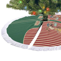 Western Yoke Tree Skirt Befana Merry Christmas Retro Style - Wonder Print Shop