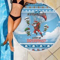Gamer Christmas Beach Blanket Alright Elves Where We Dropping - Wonder Print Shop
