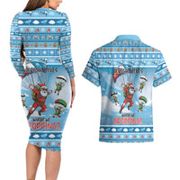 Gamer Christmas Couples Matching Long Sleeve Bodycon Dress and Hawaiian Shirt Alright Elves Where We Dropping - Wonder Print Shop