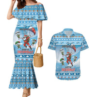 Gamer Christmas Couples Matching Mermaid Dress and Hawaiian Shirt Alright Elves Where We Dropping - Wonder Print Shop