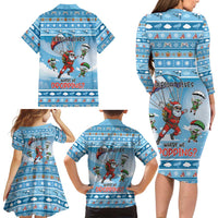 Gamer Christmas Family Matching Long Sleeve Bodycon Dress and Hawaiian Shirt Alright Elves Where We Dropping - Wonder Print Shop