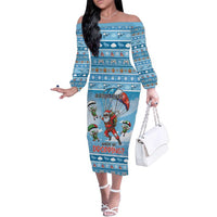 Gamer Christmas Family Matching Off The Shoulder Long Sleeve Dress and Hawaiian Shirt Alright Elves Where We Dropping - Wonder Print Shop