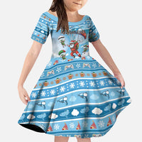 Gamer Christmas Family Matching Short Sleeve Bodycon Dress and Hawaiian Shirt Alright Elves Where We Dropping - Wonder Print Shop