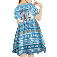 Gamer Christmas Kid Short Sleeve Dress Alright Elves Where We Dropping - Wonder Print Shop