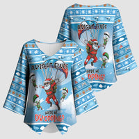 Gamer Christmas Kimono Sleeve Blouse Alright Elves Where We Dropping - Wonder Print Shop